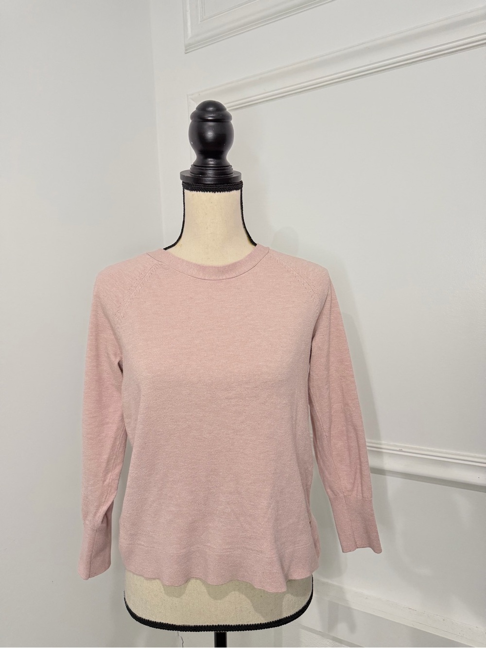 Victoria's Secret Pale Pink Long Sleeve Crewneck Top